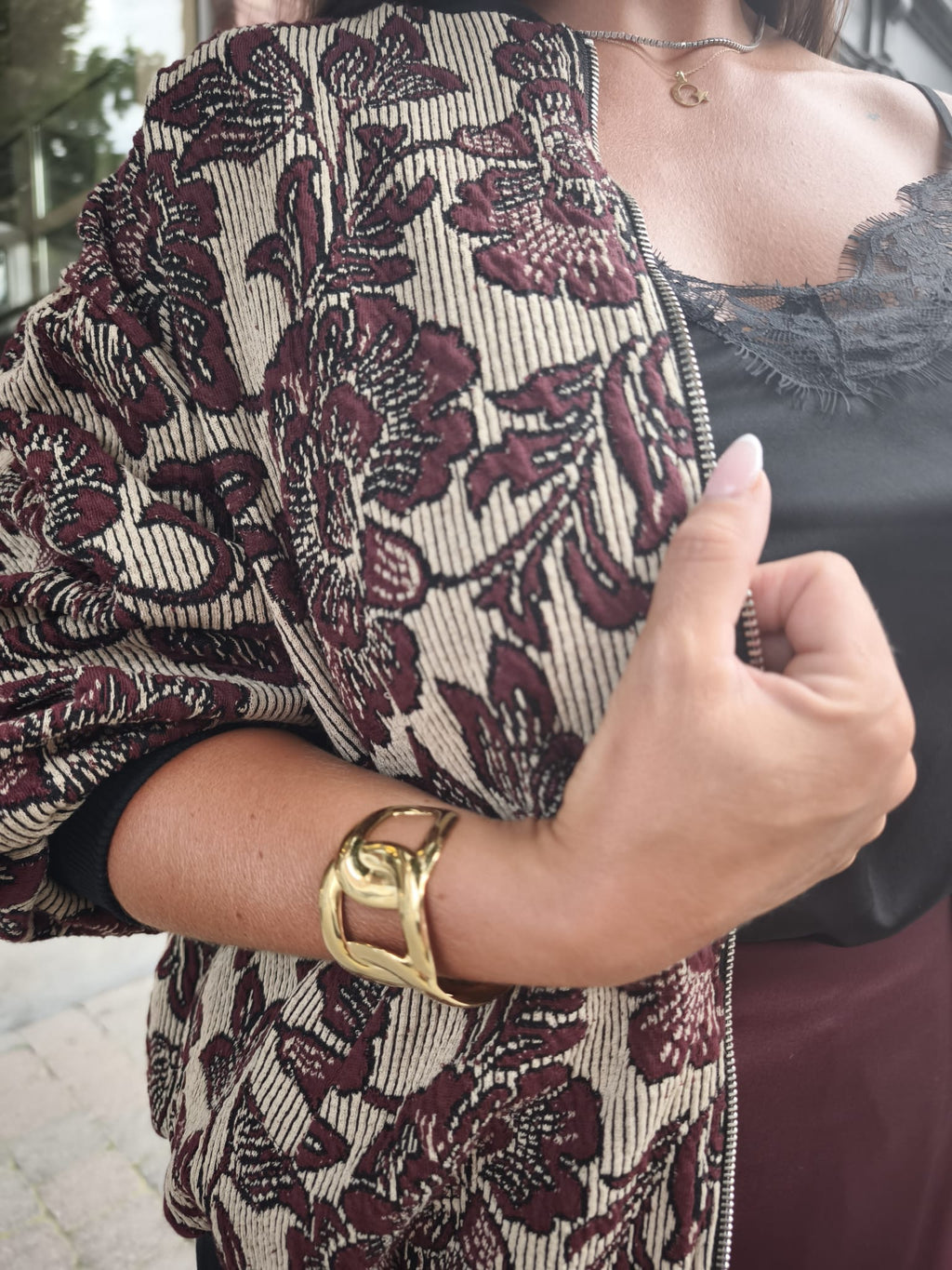 Veste Bomber Élégante avec Zip