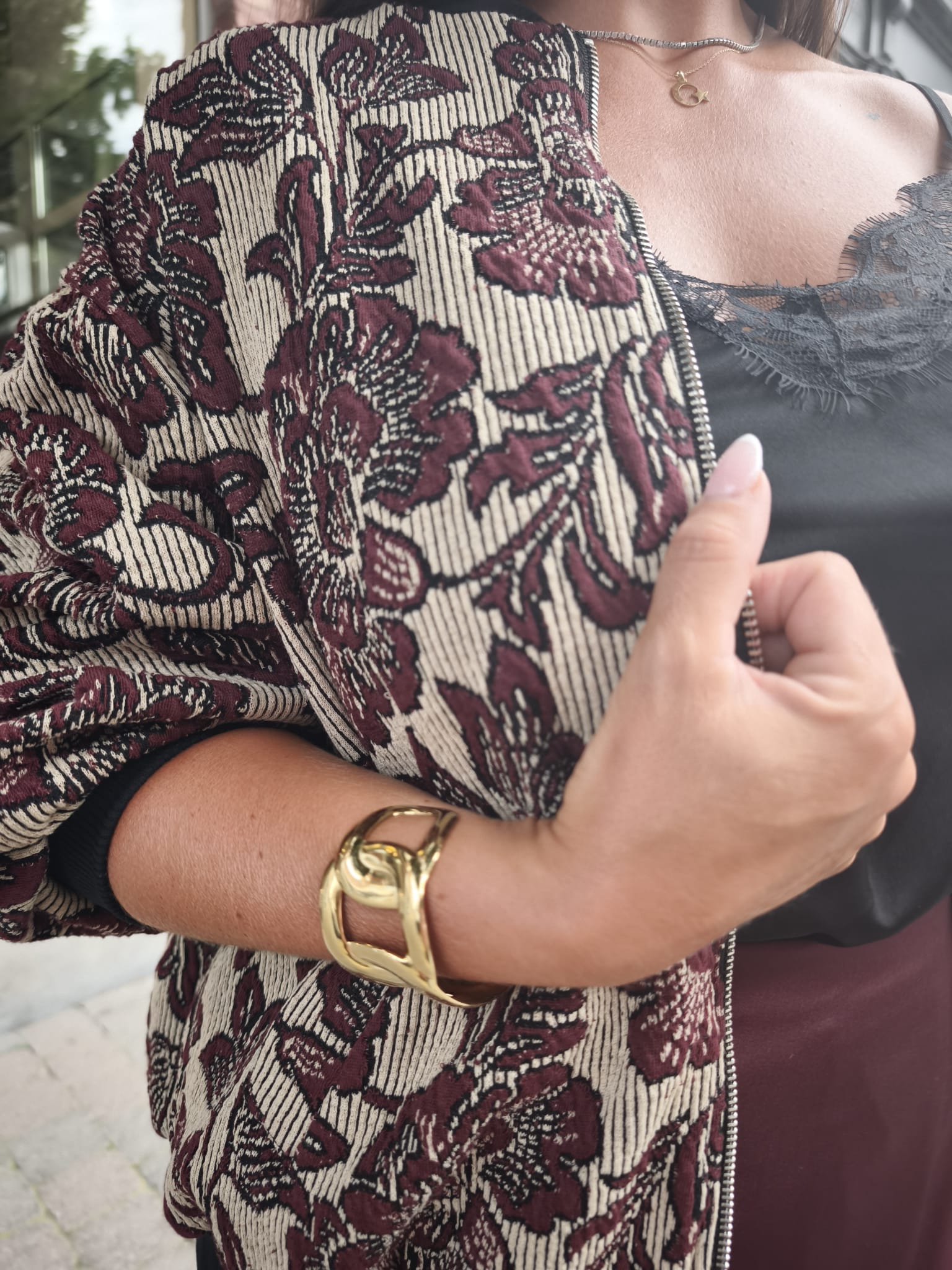 Veste Bomber Élégante avec Zip