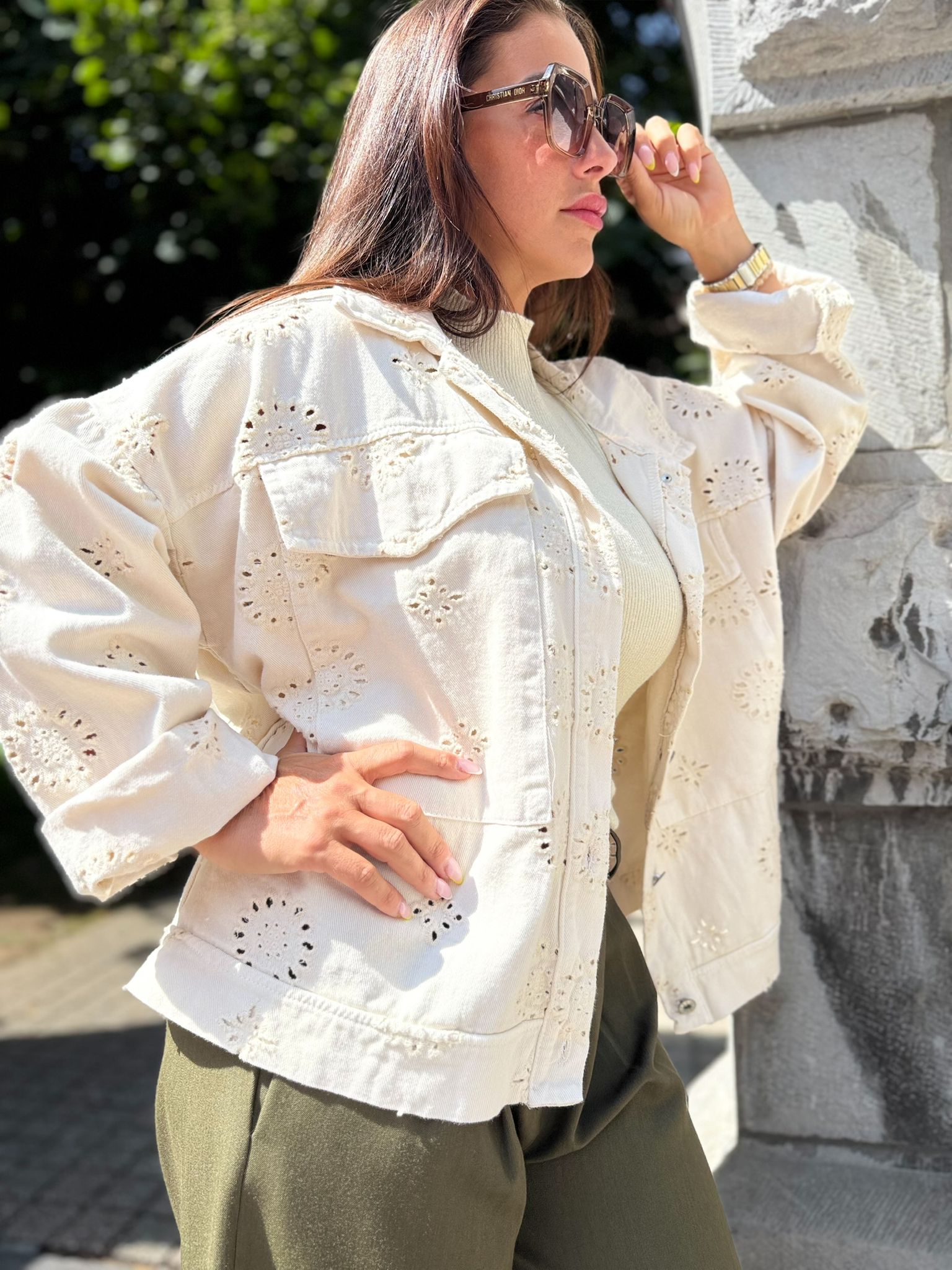 Veste Bohème Raffinée Motifs Floraux