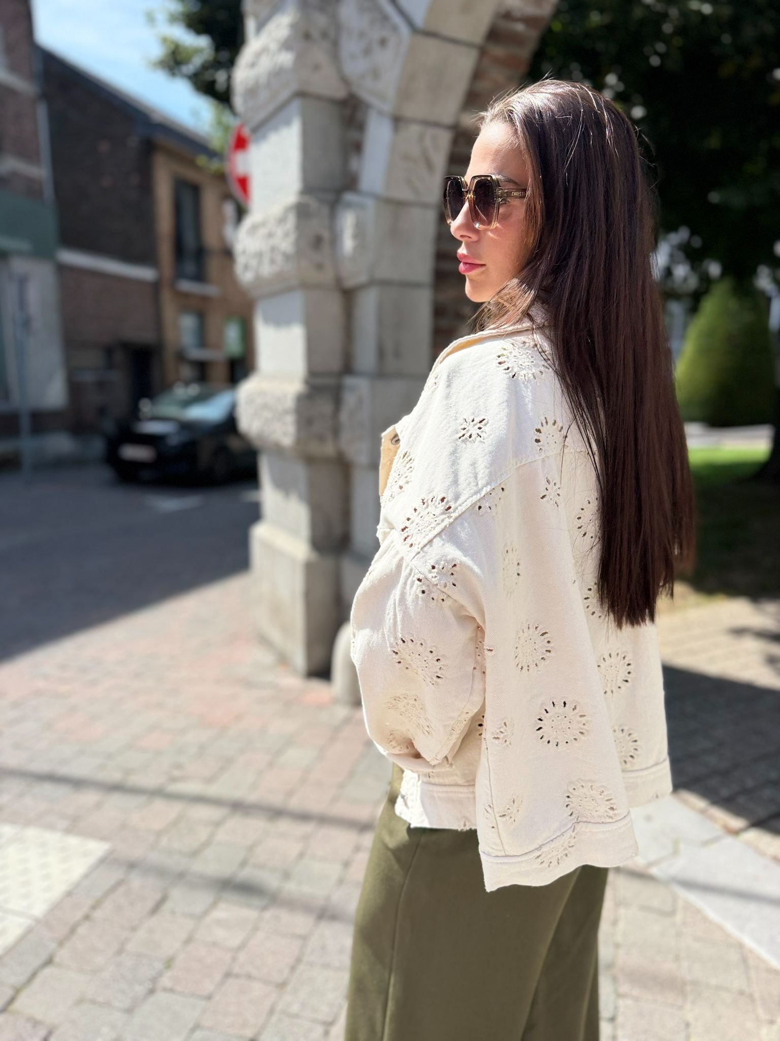 Veste Bohème Raffinée Motifs Floraux