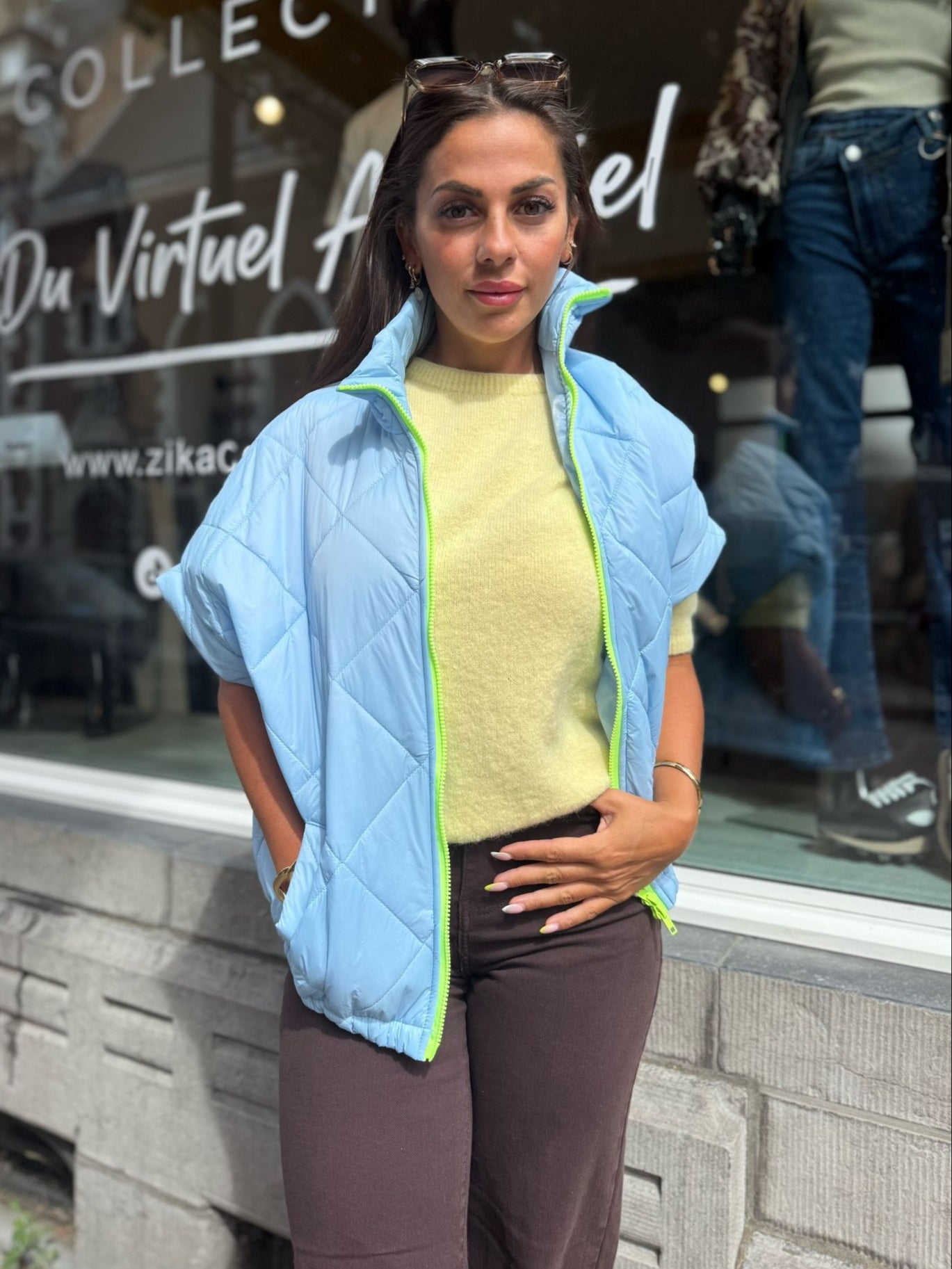 Veste Sans Manches Sporty Chic
