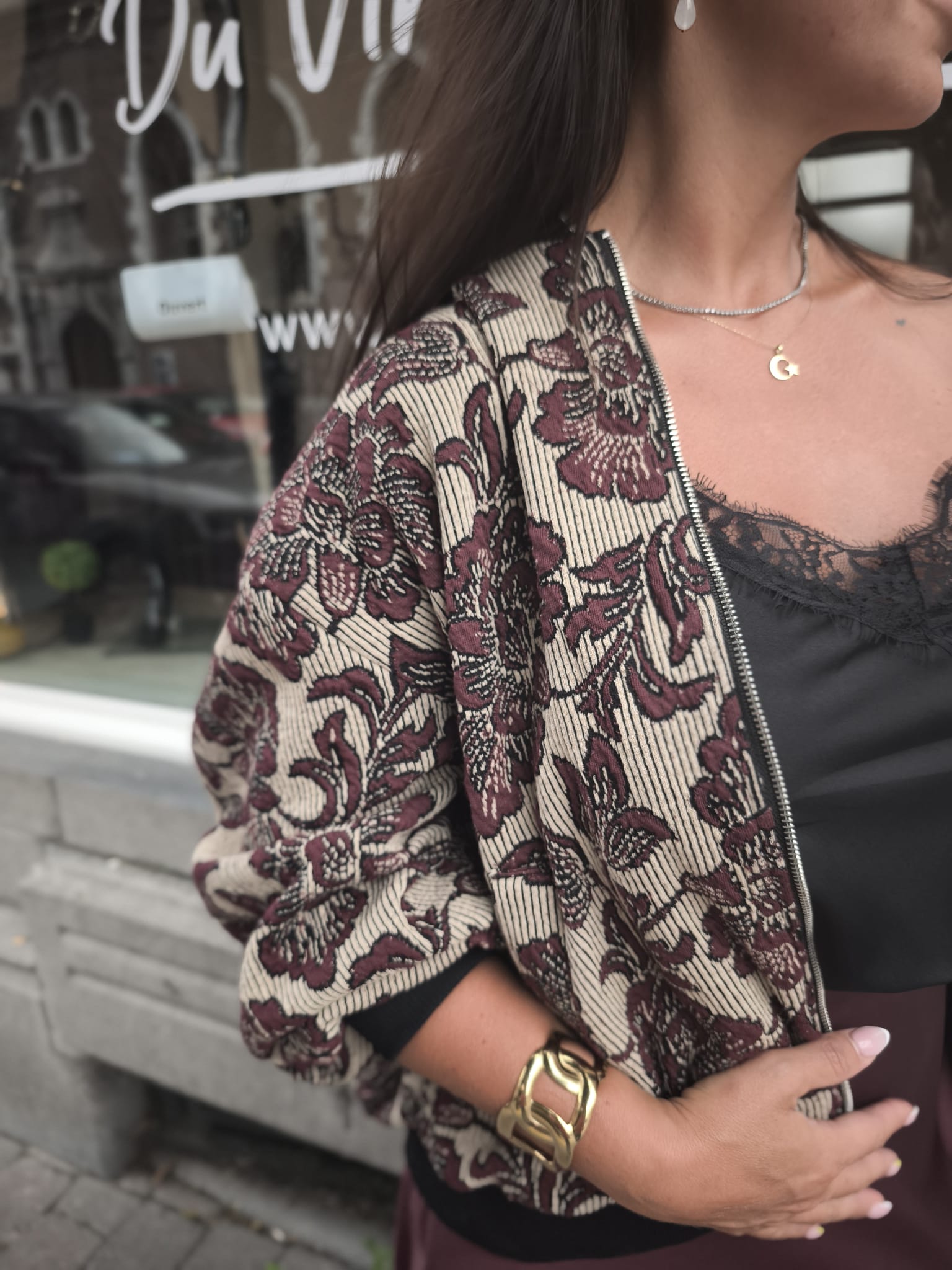 Veste Bomber Élégante avec Zip