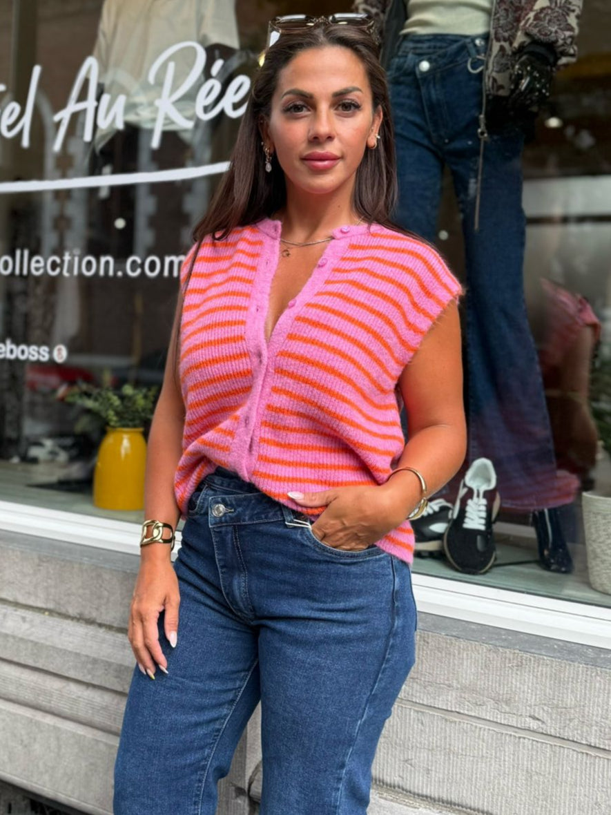 Gilet Manches Courtes Stylé et Polyvalent